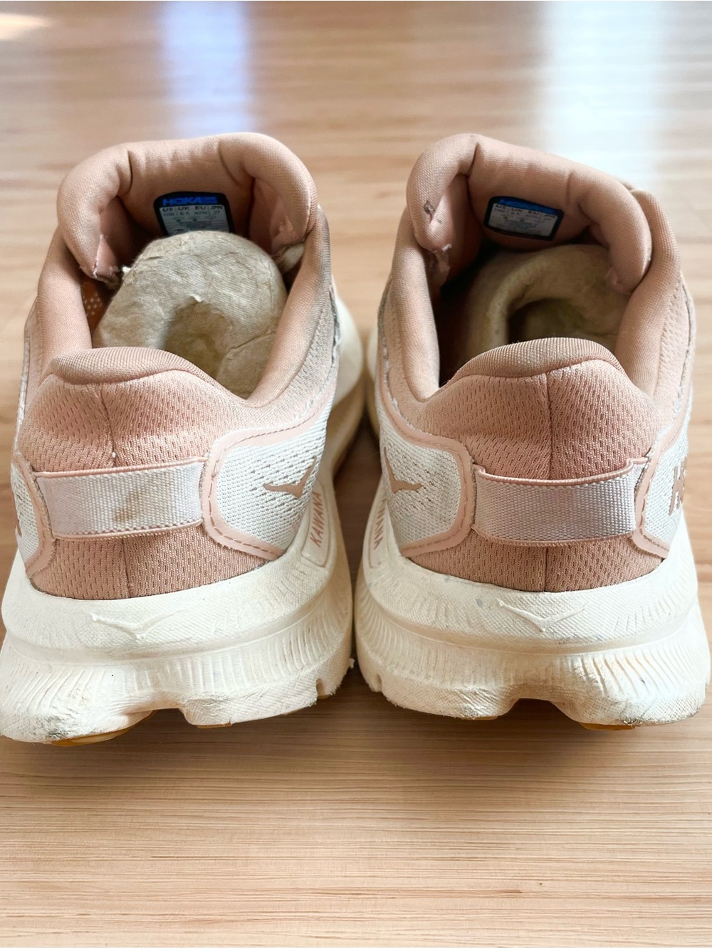 Hoka Women's Cream & Blush Athletic Running Shoes Women 10.0 US - Picture 5 of 8